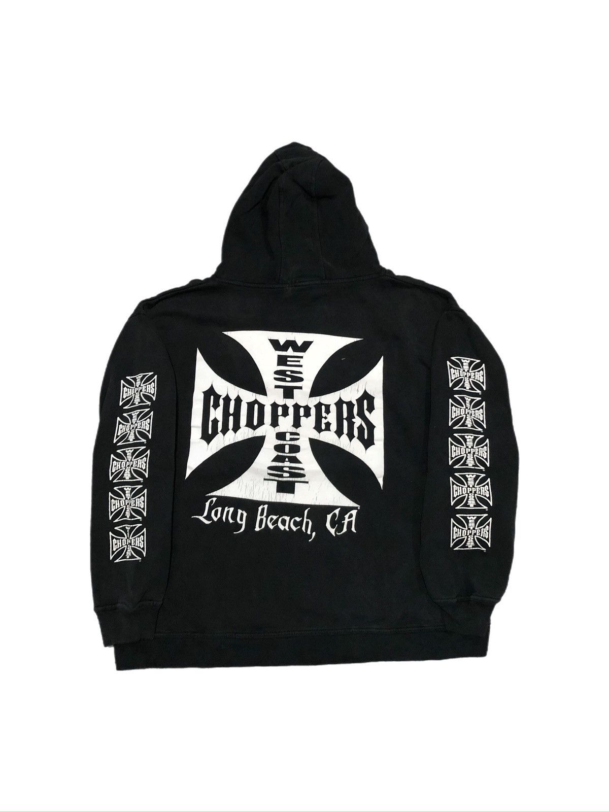 image of Vintage 90's West Coast Choppers Hoodie in Black, Men's (Size XL)