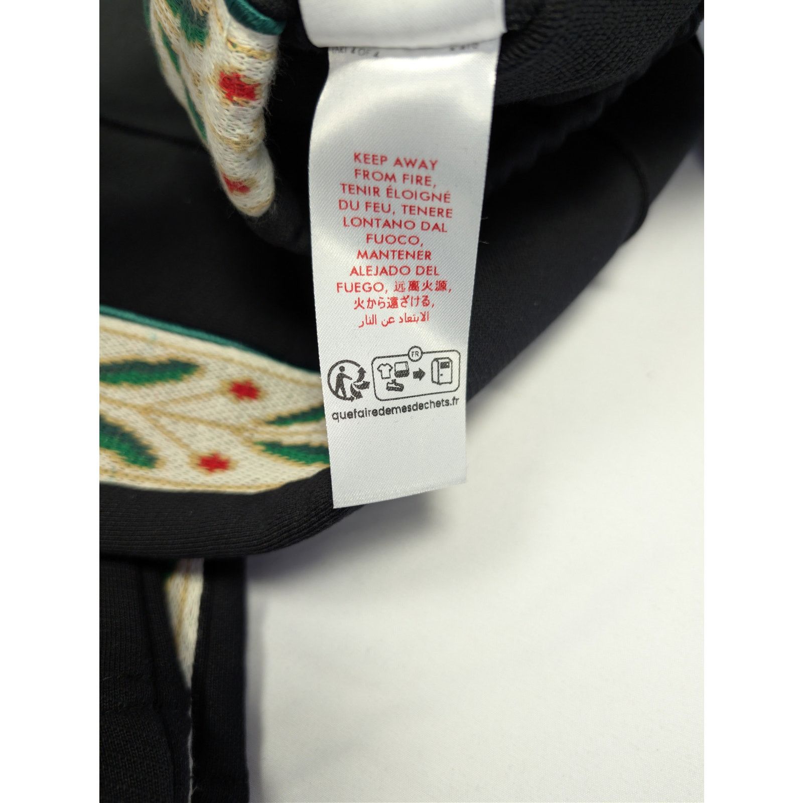 Casablanca o1rshd1 Black Loopback Laurel Tape Panelled Sweatpants Size US 30 / EU 46 - 21 Thumbnail