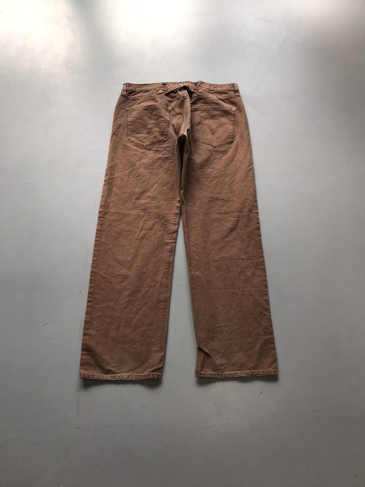 Vintage Levi’s white tab buckle belt denim