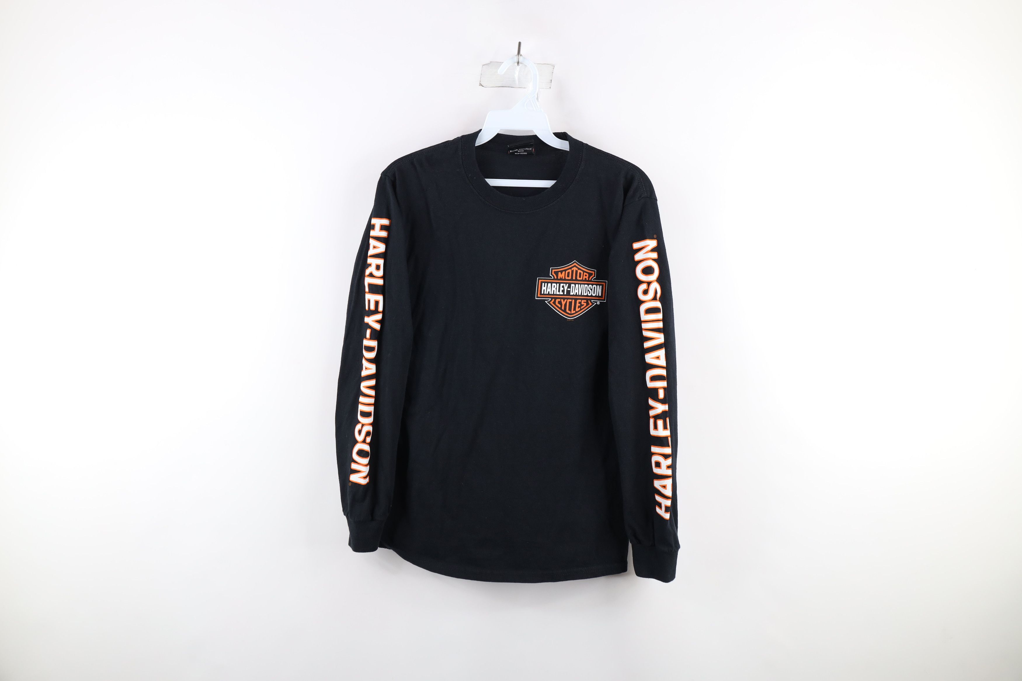 Harley Davidson Vintage Harley Davidson Spell Out Long Sleeve T-Shirt Black Size US S / EU 44-46 / 1 - 1 Thumbnail