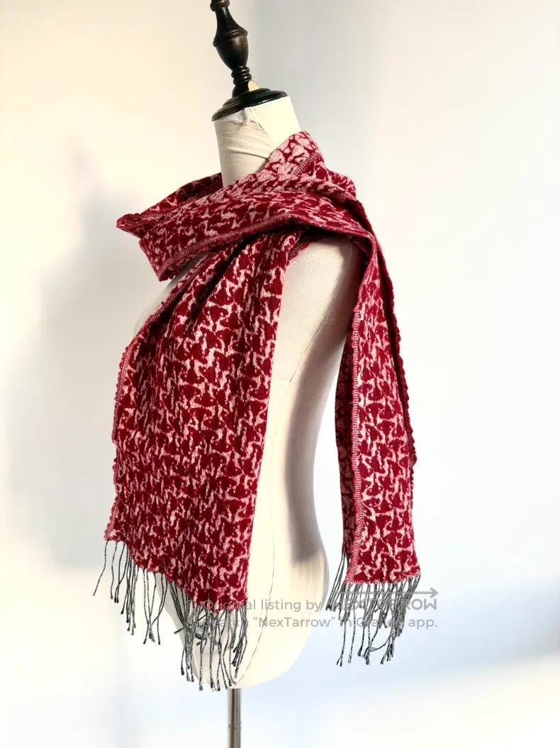 Vivienne Westwood Vivienne Westwood Red double-sided full-print Saturn scarf Size ONE SIZE - 2 Thumbnail