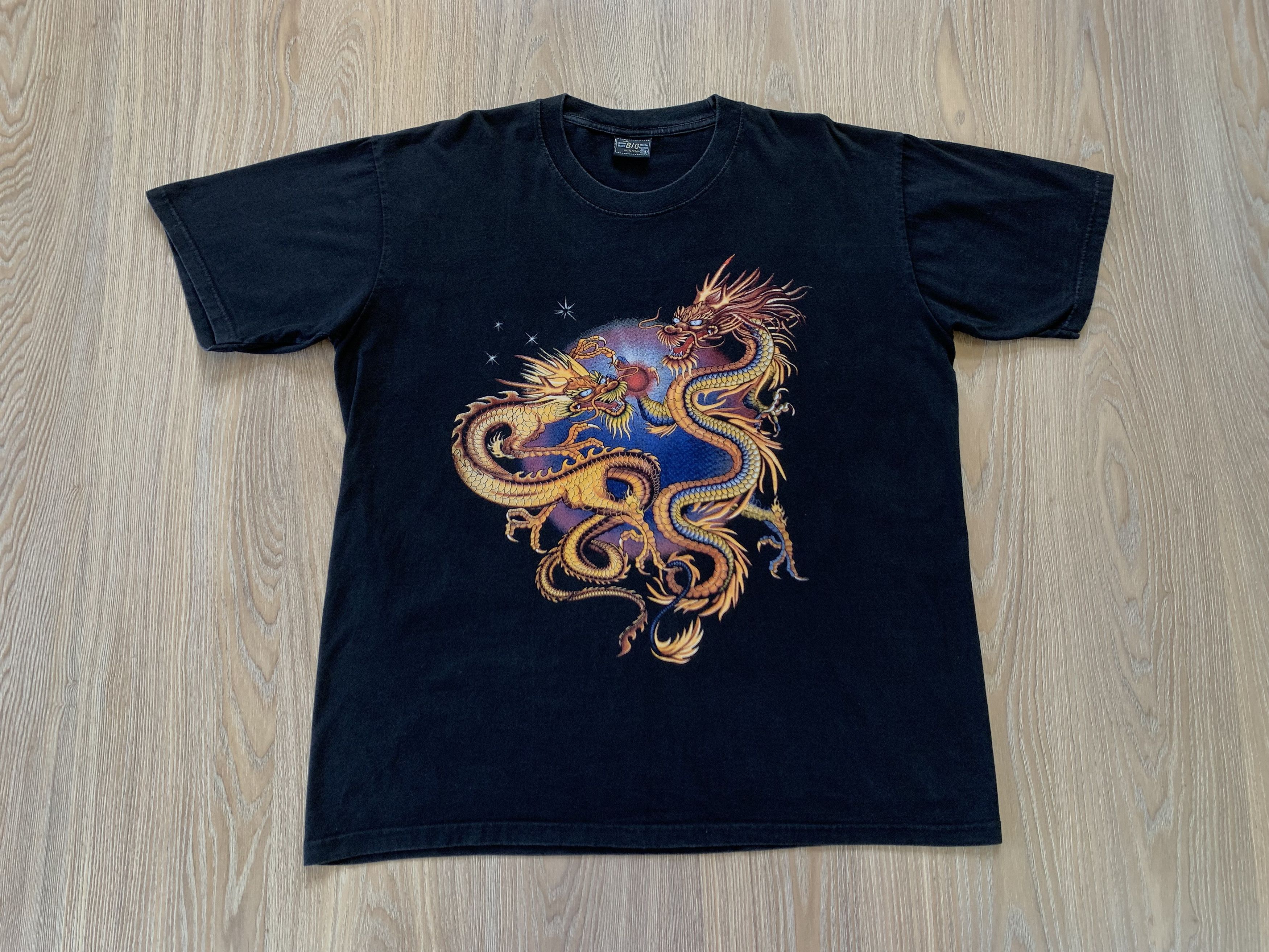 Japanese Brand Mr Big Outfitters Dragon T-shirt Y2K Size US XXL / EU 58 / 5 - 2 Thumbnail