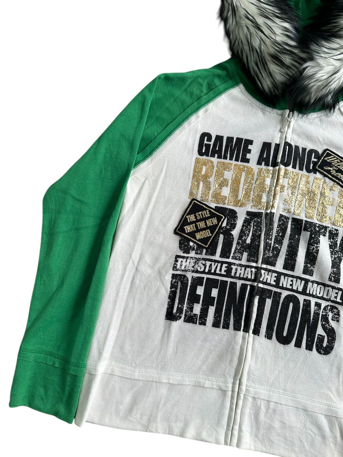 Hysteric Glamour CORNFLAKE GRAVITY POEM Zip Fur Hoodie IFSIXWASNINE LGB STYLE Size US M / EU 48-50 / 2 - 5 Thumbnail