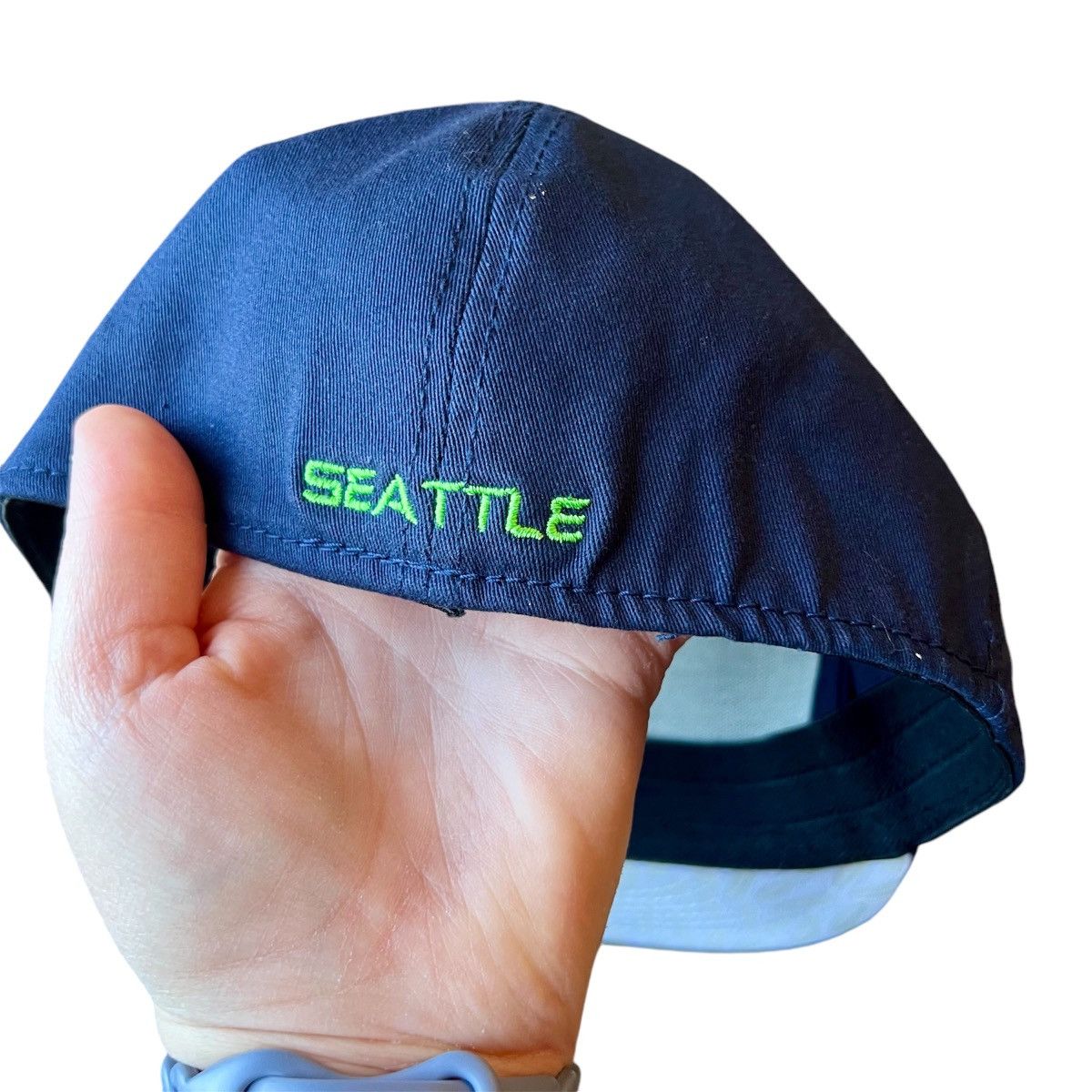 Other Seattle Seahawks 12th Man Hat Fitted Flat Bill Skyline Size ONE SIZE - 4 Thumbnail