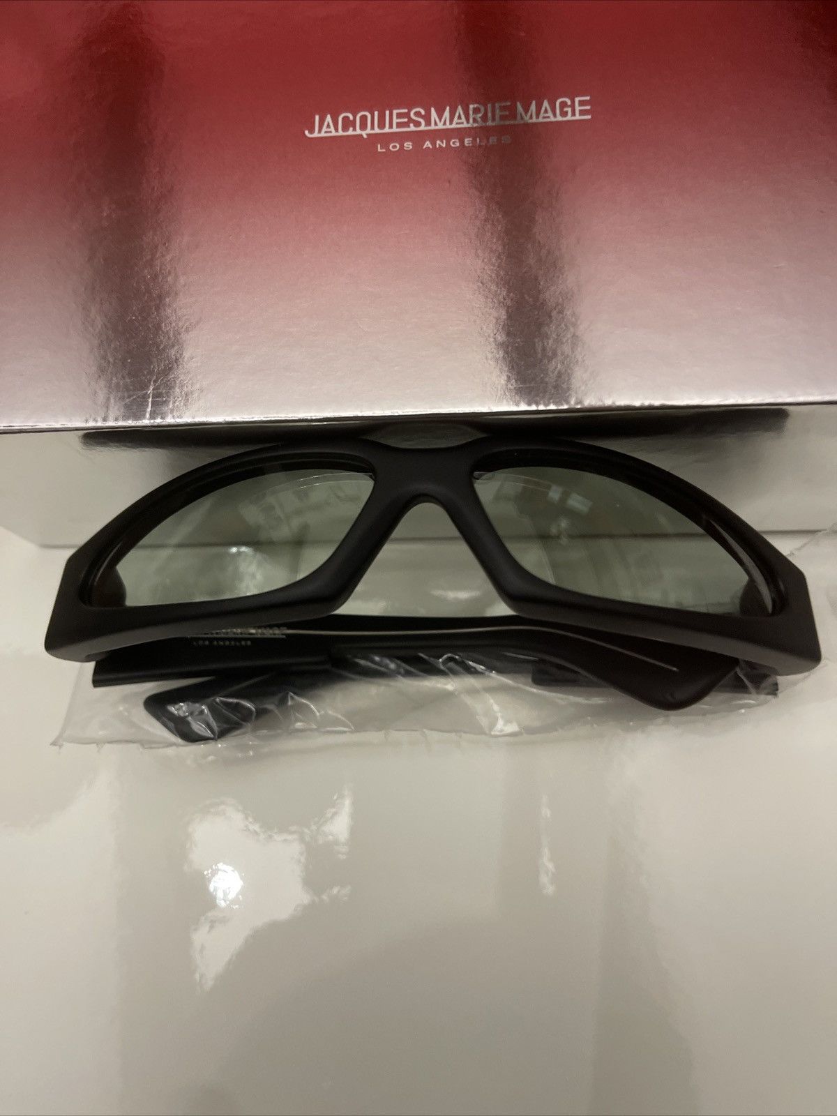 image of Jacques Marie Mage Ray Sunglasses in Black, Men's
