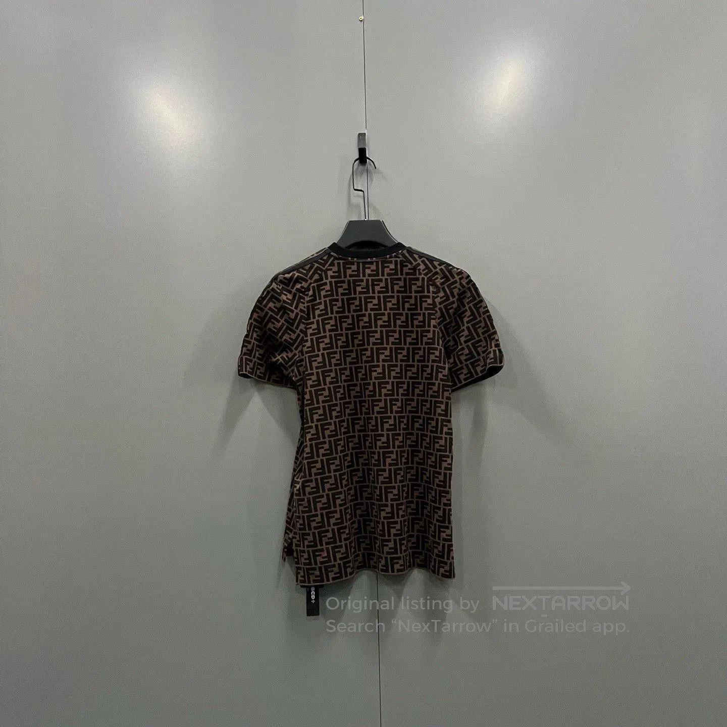Fendi FENDI Brown FF Print Crew Neck Top. Size XXS / US 00 / IT 34 - 3 Thumbnail