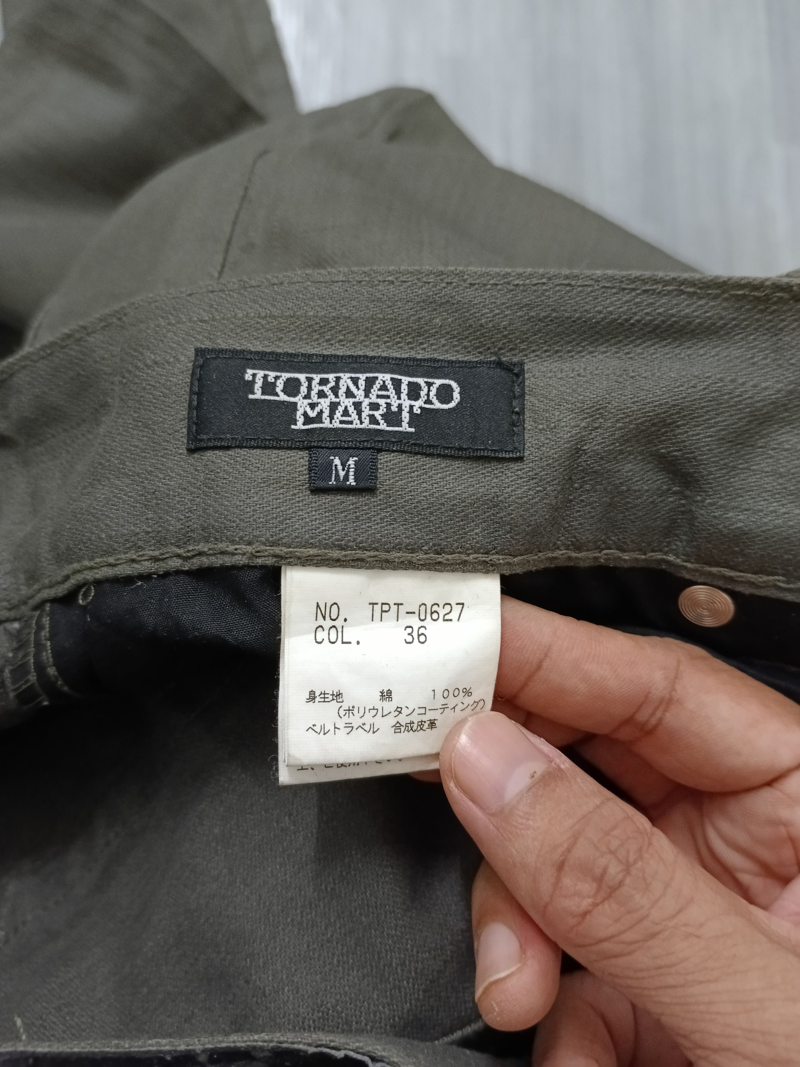 Tornado Mart TORNADO MART WAXED FLARE DENIM PANTS Size US 30 / EU 46 - 9 Thumbnail
