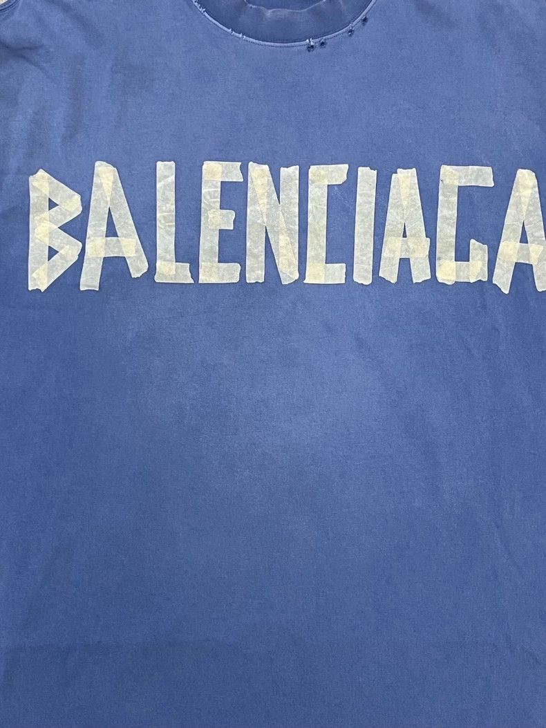 Balenciaga Balenciaga Letter print crewneck pullover T-shirt 2505-Next Size US M / EU 48-50 / 2 - 4 Thumbnail