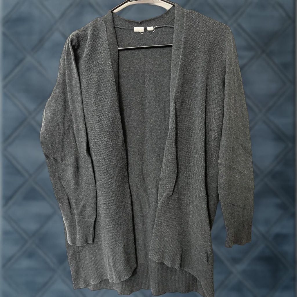 Gap GAP Lightweight Gray Open-Front Cardigan Sweater Women’s L Size L / US 10 / IT 46 - 1 Thumbnail