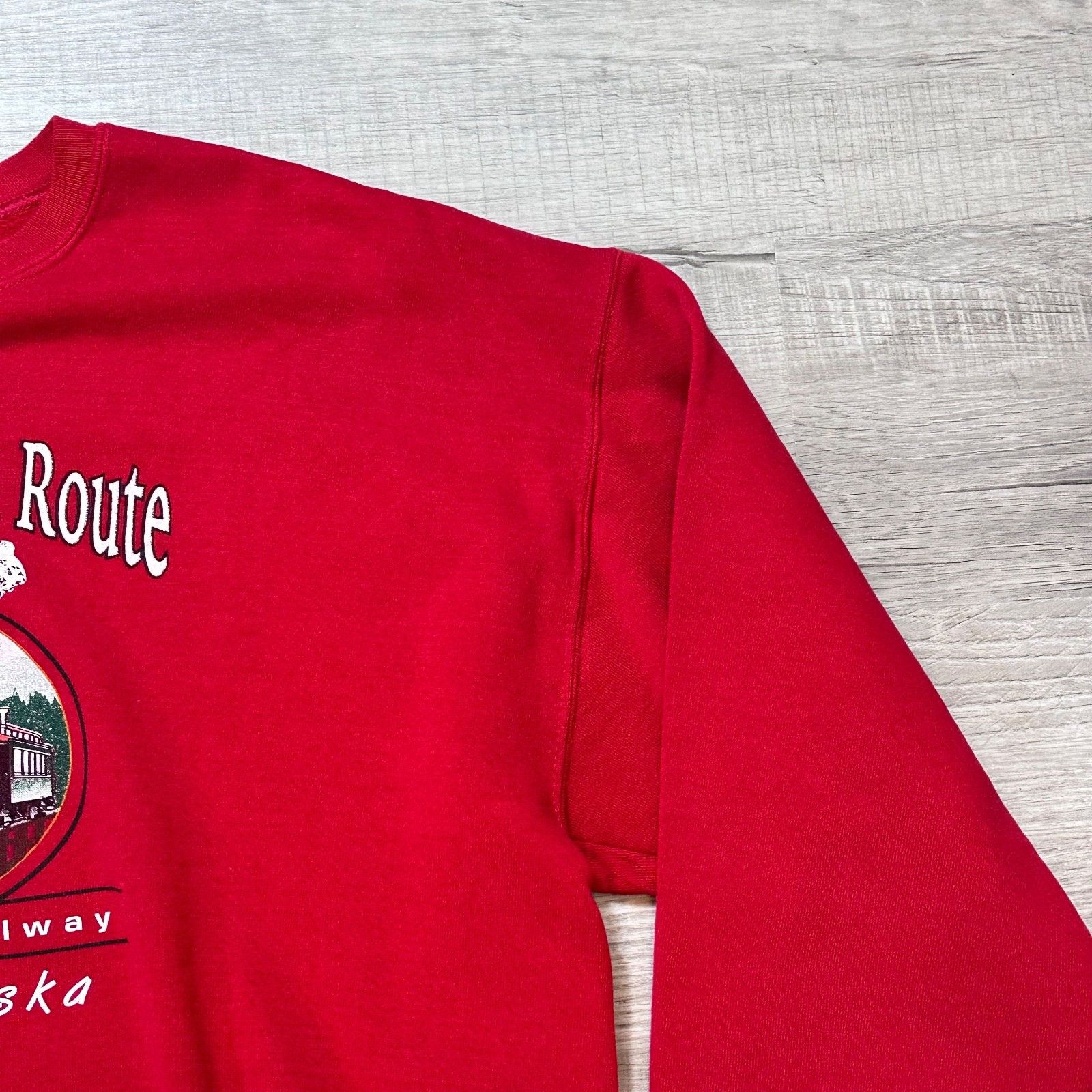 Jerzees Vintage Alaska White Pass Yukon Route Crewneck Sweatshirt Size US XXL / EU 58 / 5 - 4 Thumbnail