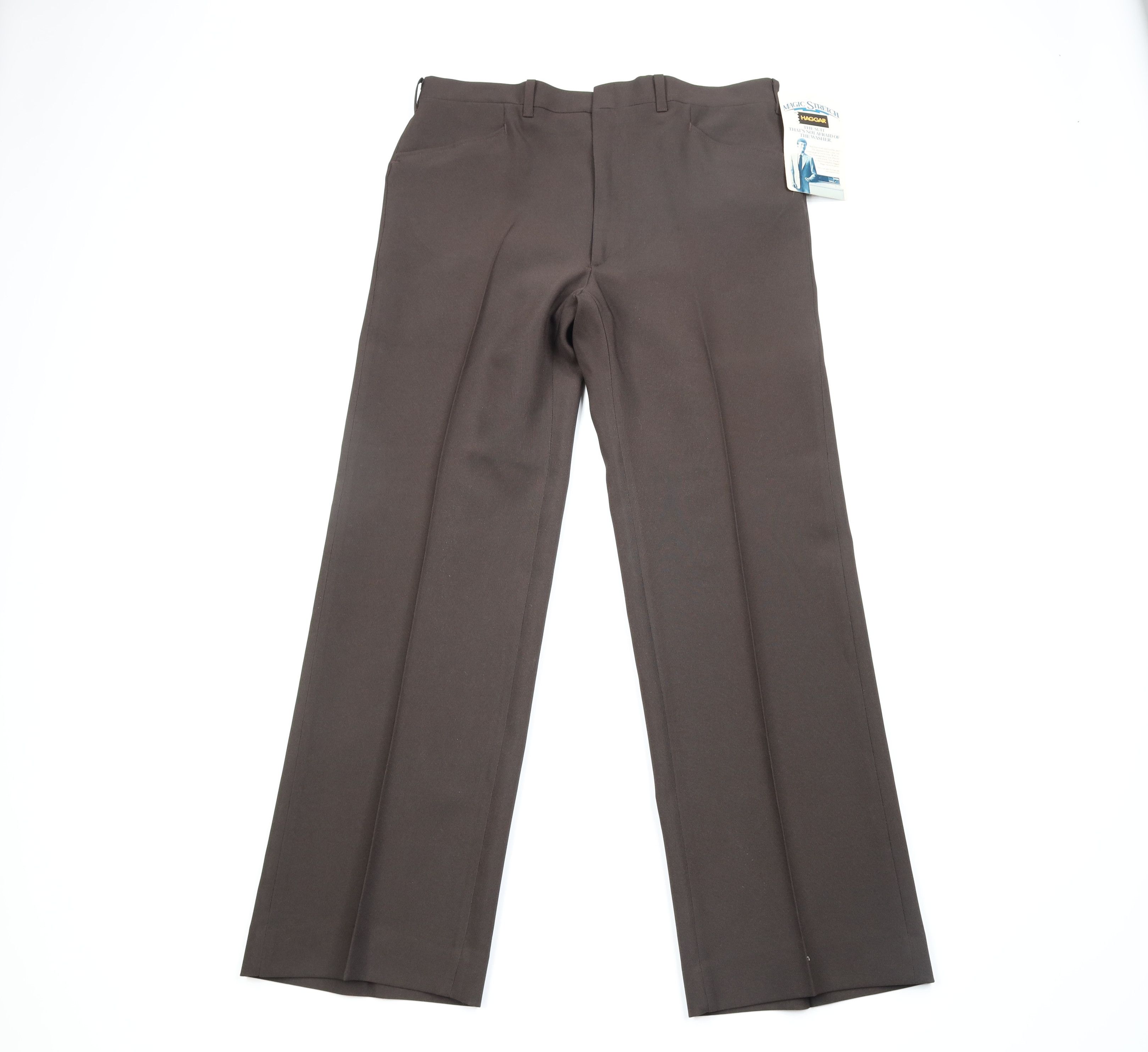 image of Deadstock Vintage 70's Streetwear Bell Bottoms Pants Brown, Men's (Size 38)