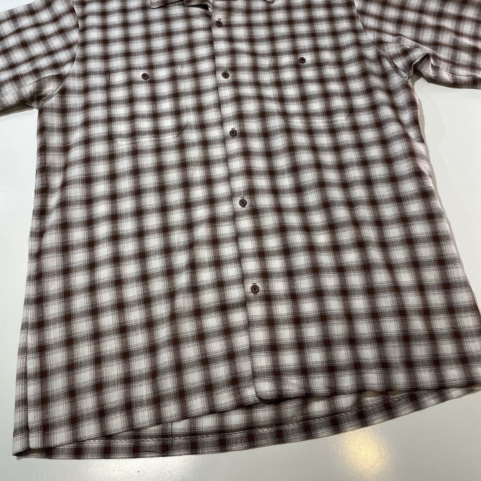 Trafalgar VTG 70s Triumph of California Shirt Mens L Brown Checks Camp Size US L / EU 52-54 / 3 - 2 Thumbnail