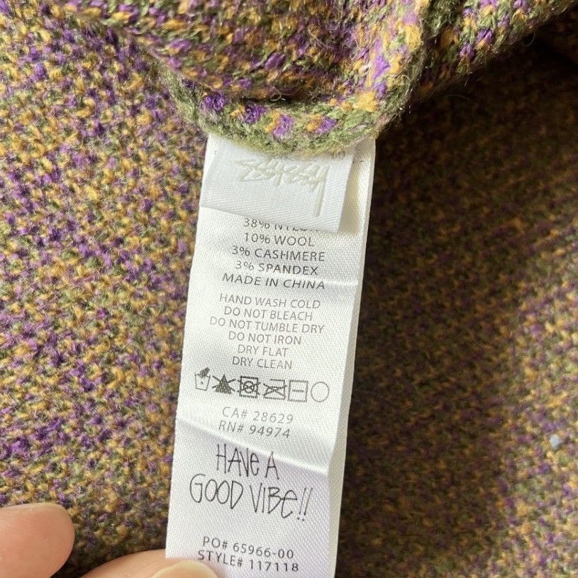 Stussy 💚 SS21 Stussy Paisley Green Sweater Size US L / EU 52-54 / 3 - 4 Thumbnail
