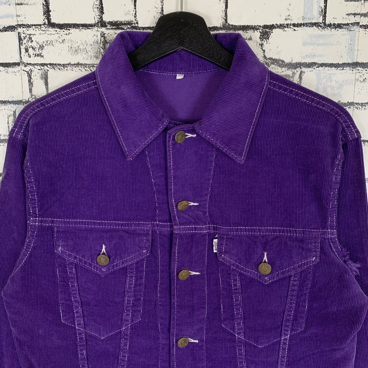 Levi's Vintage Levis White Label Corduroy Jacket Size S / US 4 / IT 40 - 3 Thumbnail