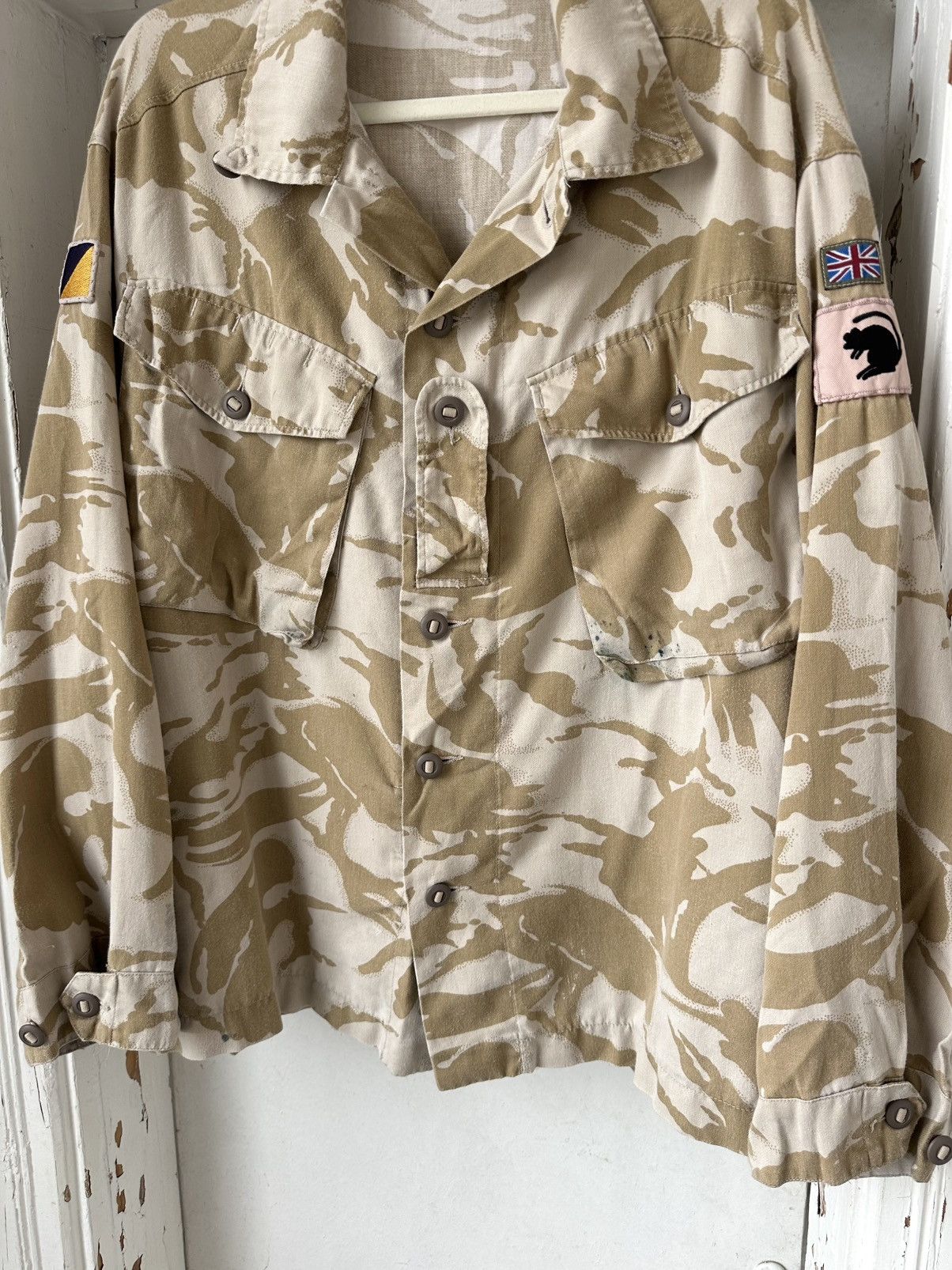 Vintage Vintage British NATO Tropical Combat Camo Jacket Size US XL / EU 56 / 4 - 3 Thumbnail
