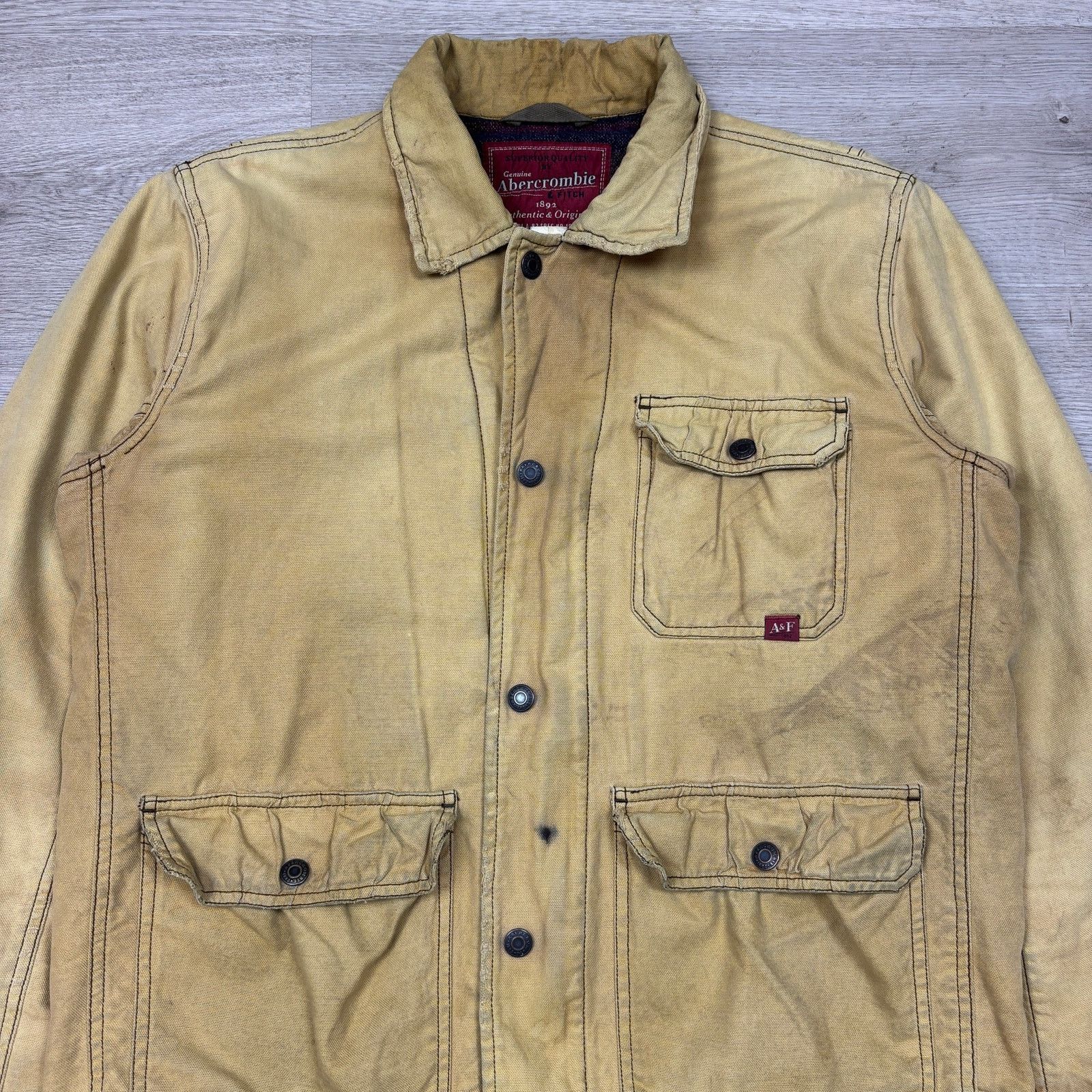 Abercrombie & Fitch × Vintage VTG Abercrombie & Fitch Blanket Lined Canvas Jacket Medium Size US M / EU 48-50 / 2 - 2 Thumbnail