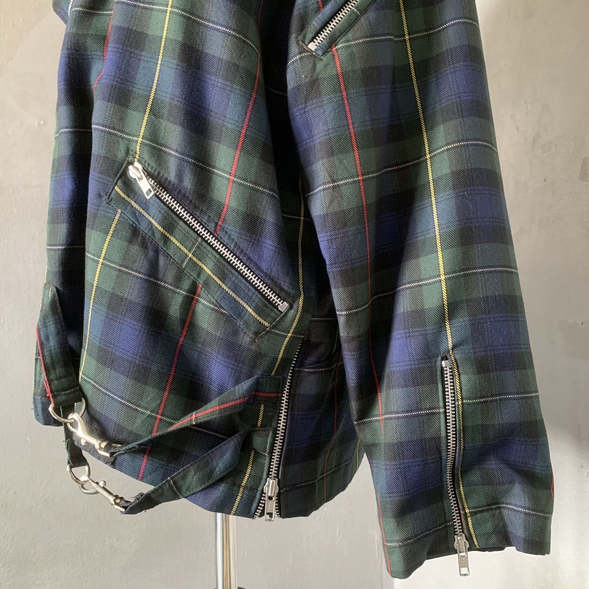Vintage VERY RARE King Mob London Green Tartan Seditionaries Jacket Size US L / EU 52-54 / 3 - 4 Thumbnail
