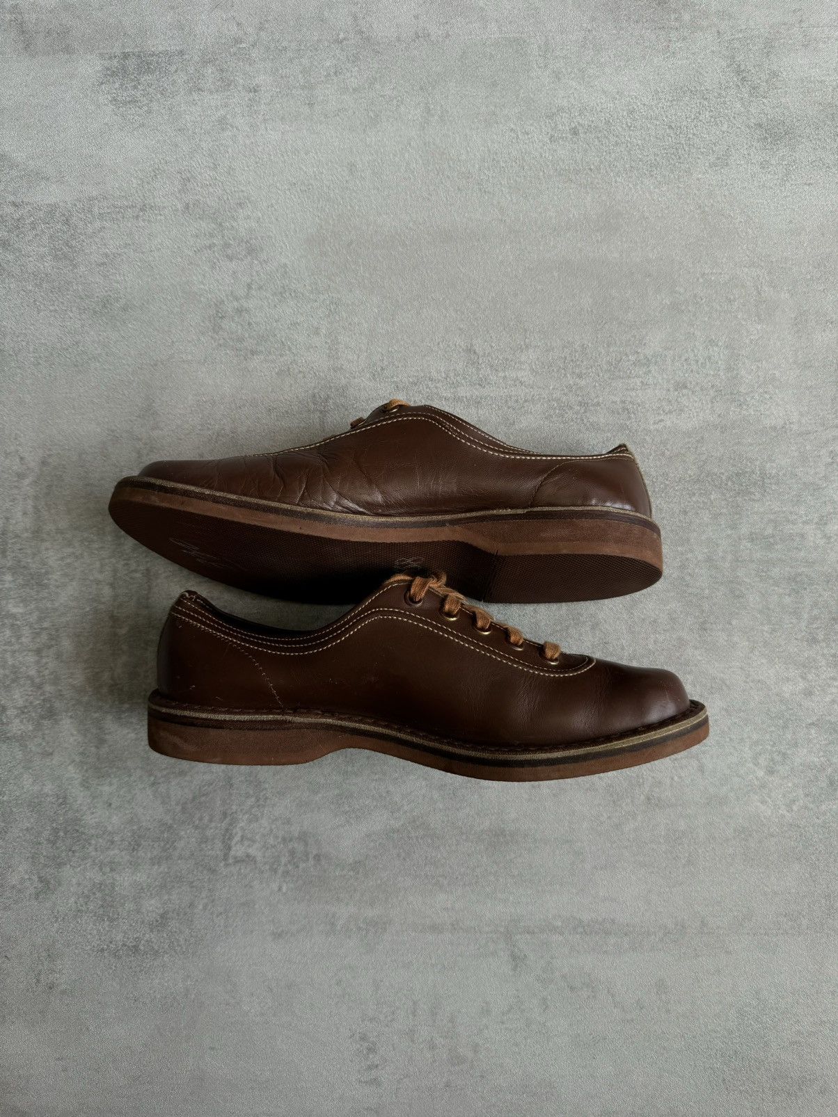 Other leather derby shoes, Handmade brown casual low top size 38 Size US 8 / IT 38 - 7 Thumbnail