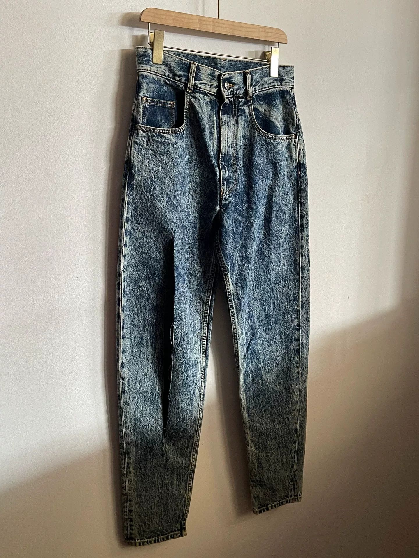 Maison Margiela Maison Martin Margiela Distressed Denim Pants Size US 38 / EU 54 - 1 Thumbnail