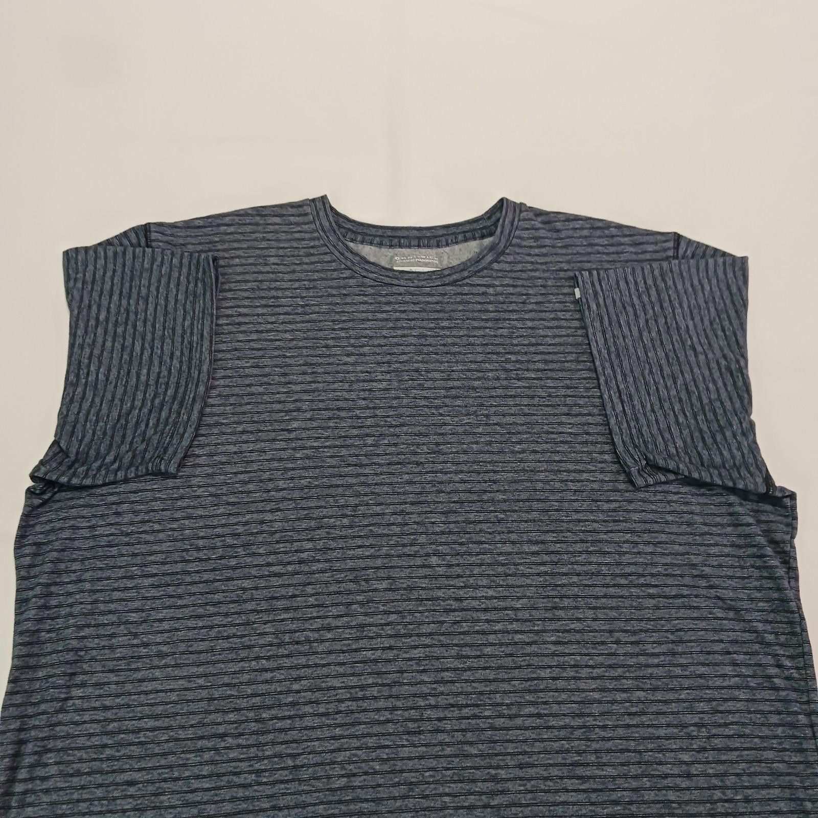 Columbia Columbia Omni-Wick AM6982 Men's Gray Stripes T-Shirt 2XL Size US XXL / EU 58 / 5 - 12 Thumbnail