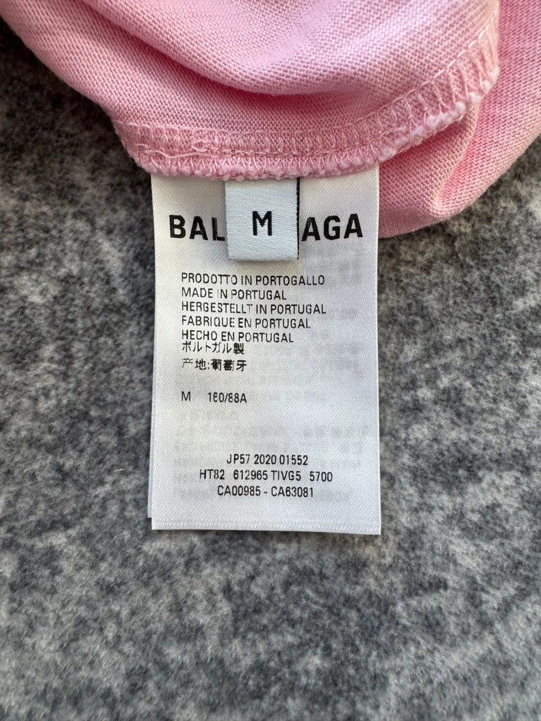 Balenciaga Balenciaga Pink front and back logo short sleeves Size M / US 6-8 / IT 42-44 - 6 Thumbnail