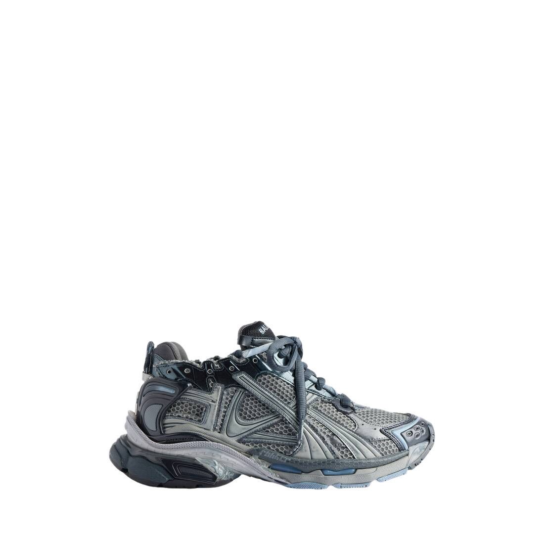BALENCIAGA Runner $1190 Men's Gray/Navy/Blue Sneakers New &