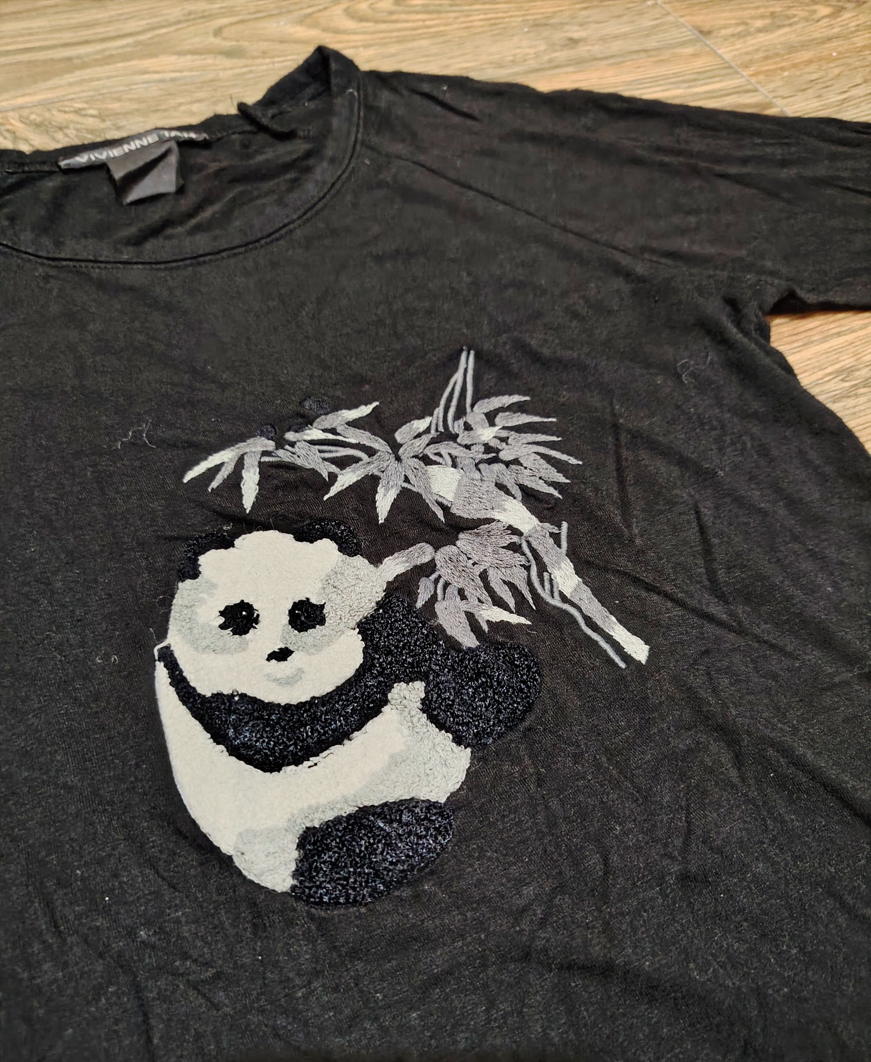 Vivienne Tam VIVIENNE TAM - Vintage - 'Rare' Panda Embroidered L/S Shirt Size XS / US 0-2 / IT 36-38 - 3 Thumbnail