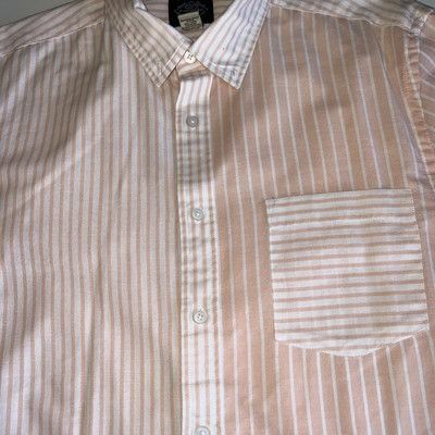 St. Johns Bay ST JOHN'S BAY Peach 2 tone stripe comfort stretch button fro Size US L / EU 52-54 / 3 - 3 Thumbnail