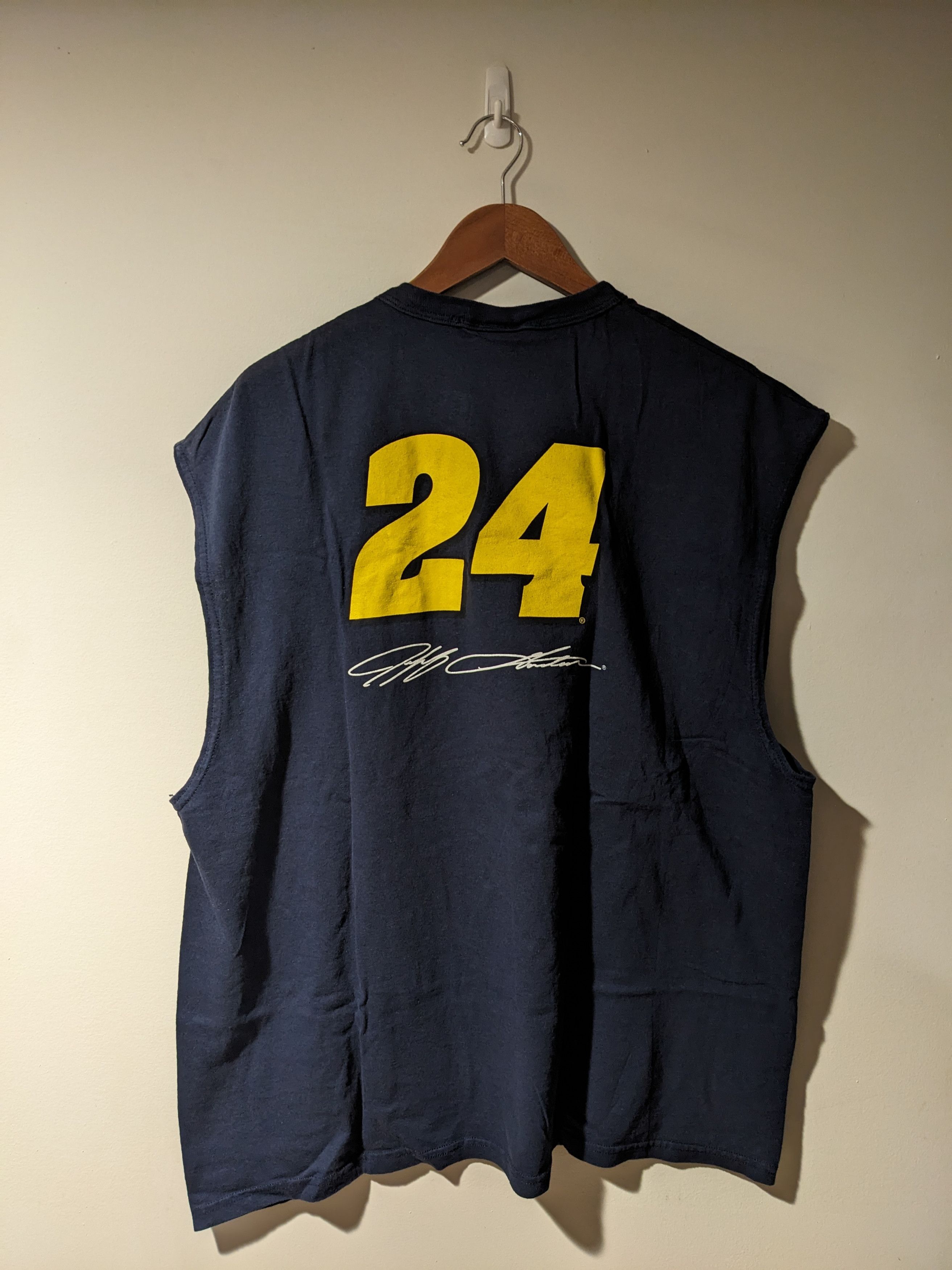 Chase Authentics × NASCAR × Vintage Vintage Y2K Jeff Gordan Nascar Chase Sleeveless T-Shirt Size US XXL / EU 58 / 5 - 4 Thumbnail
