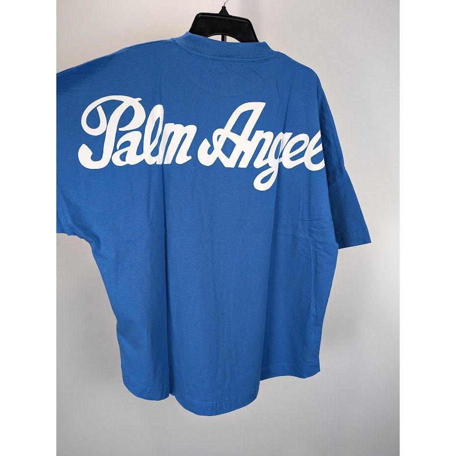 Palm Angels o1rshd1 Marine Logo Over T-Shirt in Blue / White Size US M / EU 48-50 / 2 - 14 Thumbnail