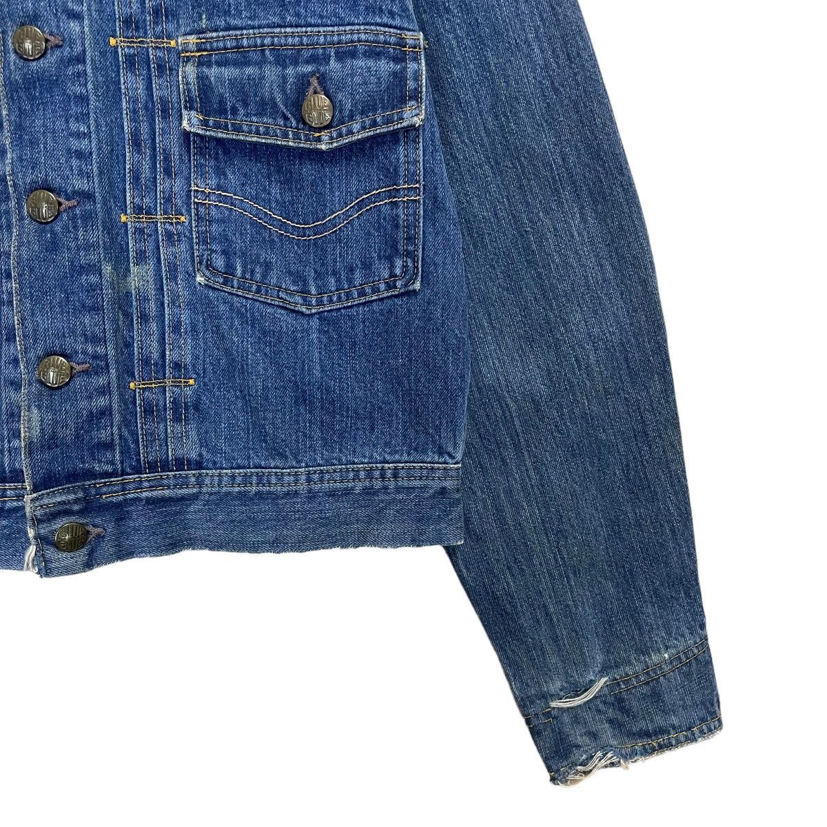 Blue Blue Japan × Indigo × Japanese Brand Vintage 90s Blue Blue Denim Jacket Size S / US 4 / IT 40 - 6 Thumbnail