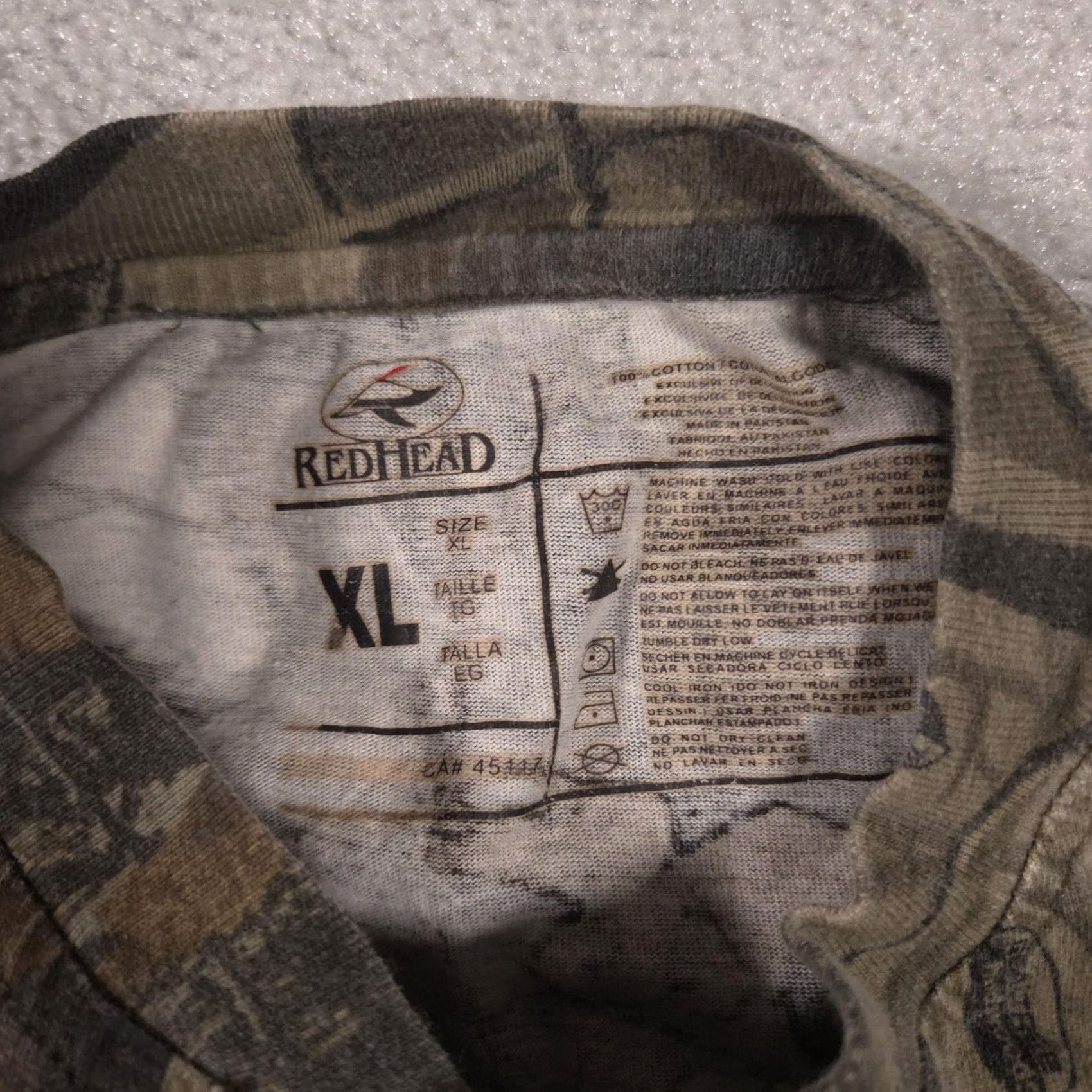 Vintage RedHead Henley Shirt Mens XL Brown Camo Pocket Tee Long Sleeve Hunting Outdoor Size US XL / EU 56 / 4 - 6 Thumbnail
