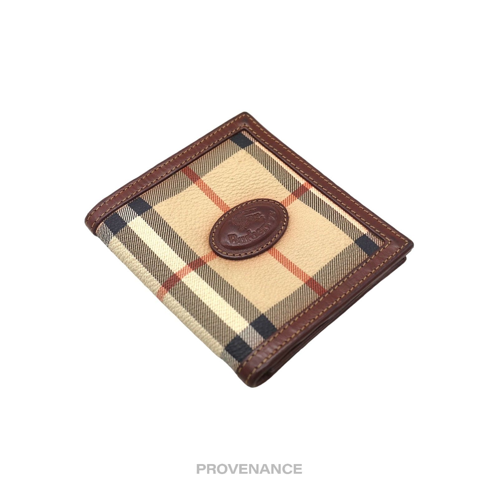 Burberry 🔴 Burberry ID Bifold Wallet - Nova Haymarket Check Brown Size ONE SIZE - 3 Thumbnail
