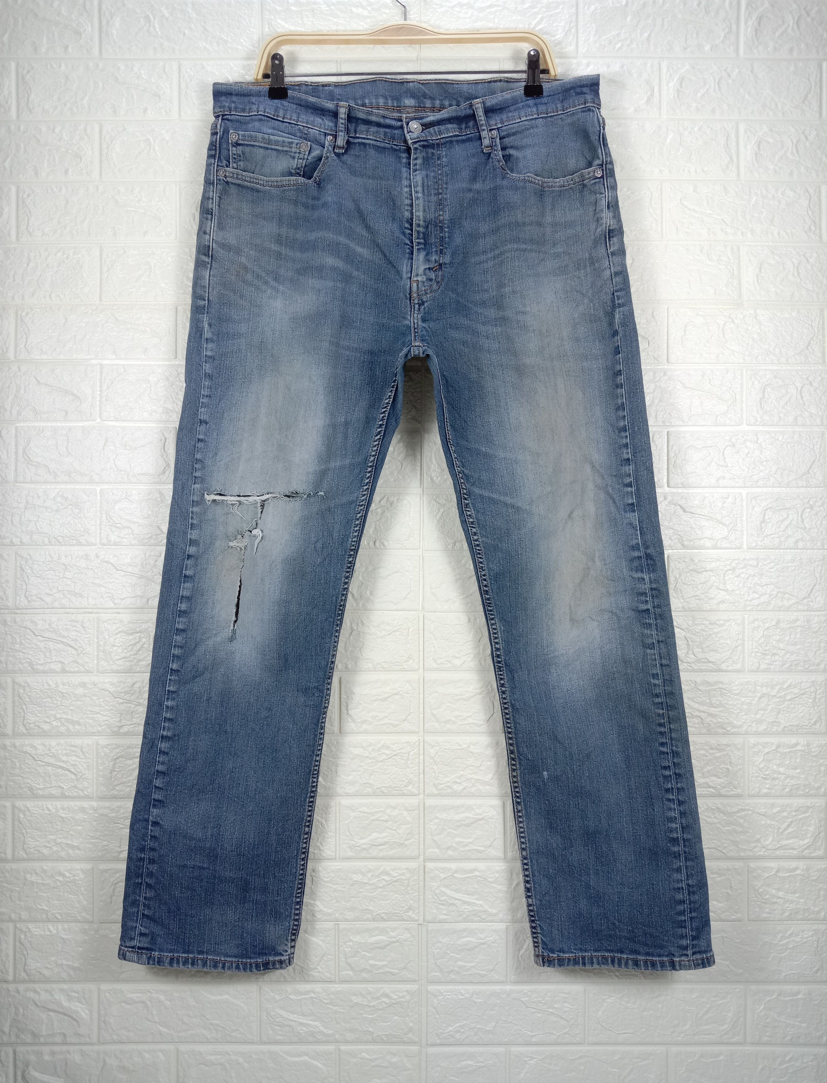 Levi's Vintage Levi's 505 Jeans Regular Fit Distressed Denim Size US 37 - 1 Thumbnail