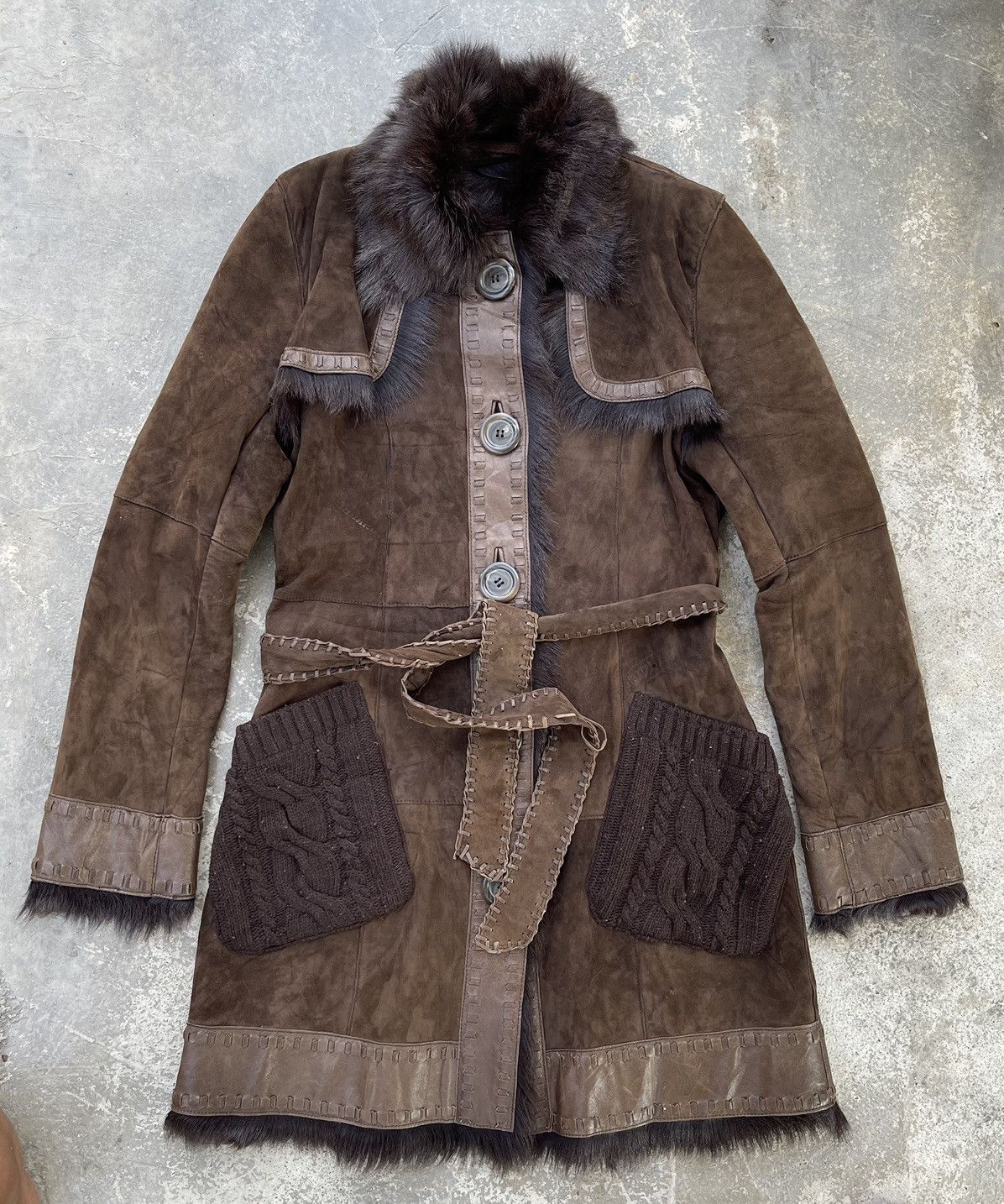 Burberry 🔥BURBERRY BLUE LABEL FAUX FUR LINING SHEEPSKIN LEATHER COAT Size S / US 4 / IT 40 - 4 Thumbnail