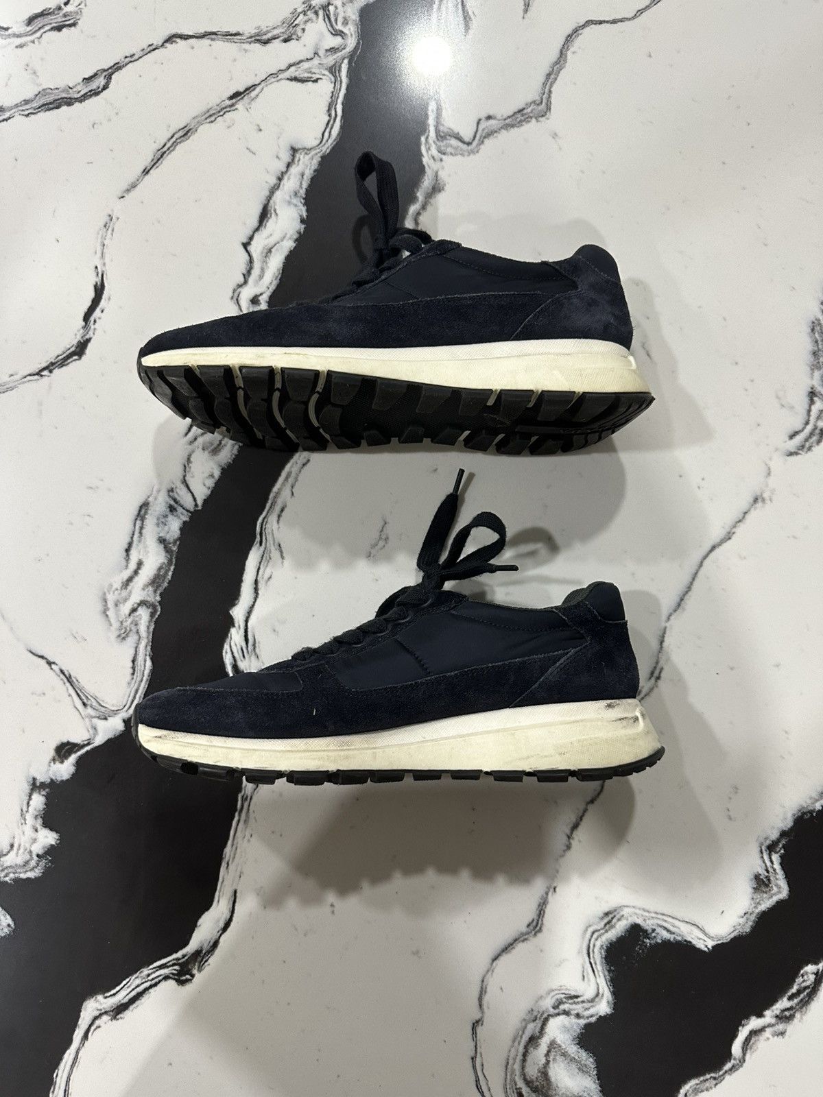 Prada Prada navy blue suede sneakers Size US 7.5 / EU 40-41 - 5 Thumbnail
