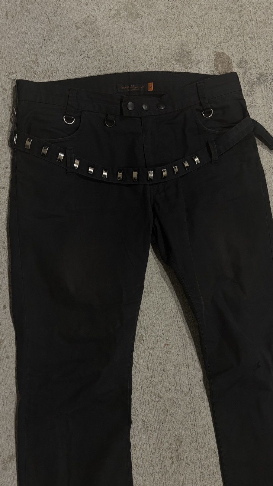 Undercover Undercover SS2006 Studded Belt Pants Size US 33 - 2 Thumbnail