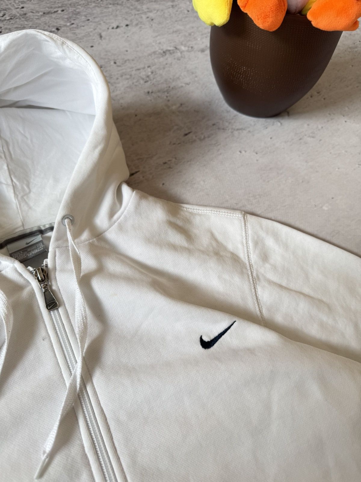 Nike × Vintage NIKE VINTAGE 00s y2k OVERSIZE BAGGY ZIP HOODIE CENTER LOGO Size US S / EU 44-46 / 1 - 4 Thumbnail