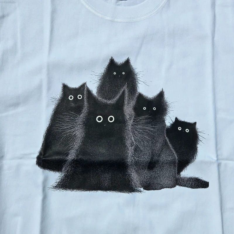 Other The kitties graphic tee white tshirt Size US L / EU 52-54 / 3 - 2 Thumbnail