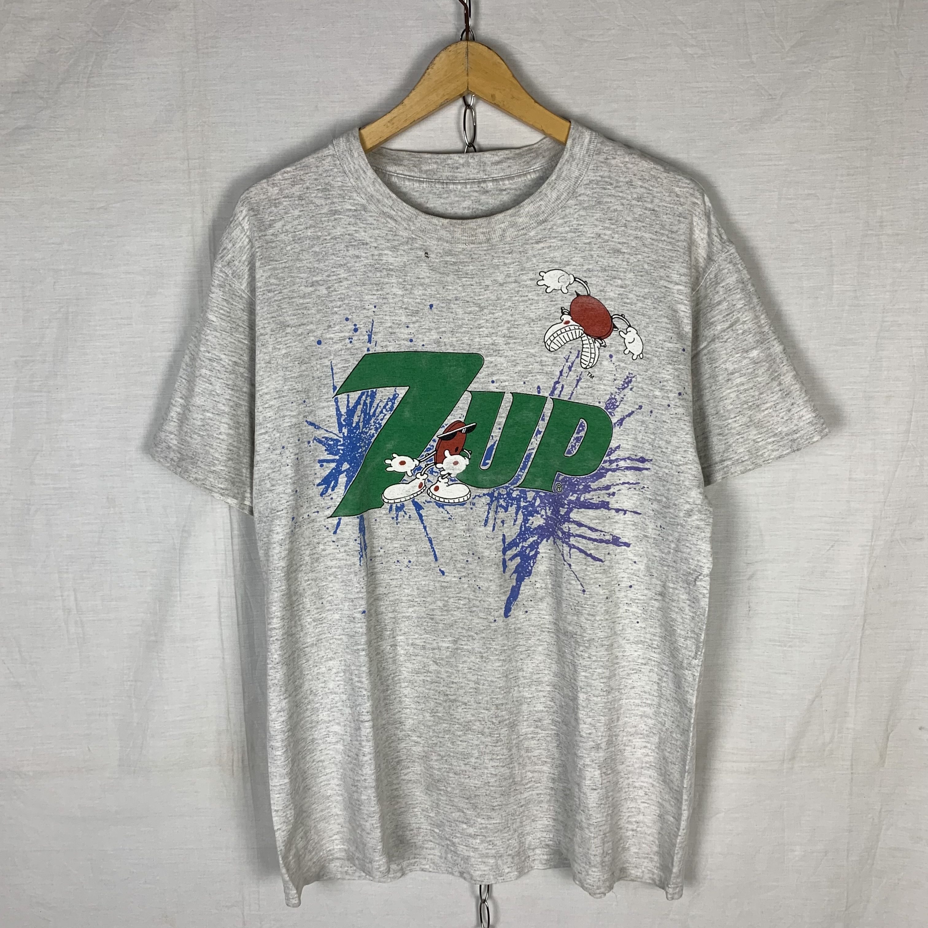 Vintage Vintage 90s 7UP Tshirt Size US L / EU 52-54 / 3 - 1 Thumbnail