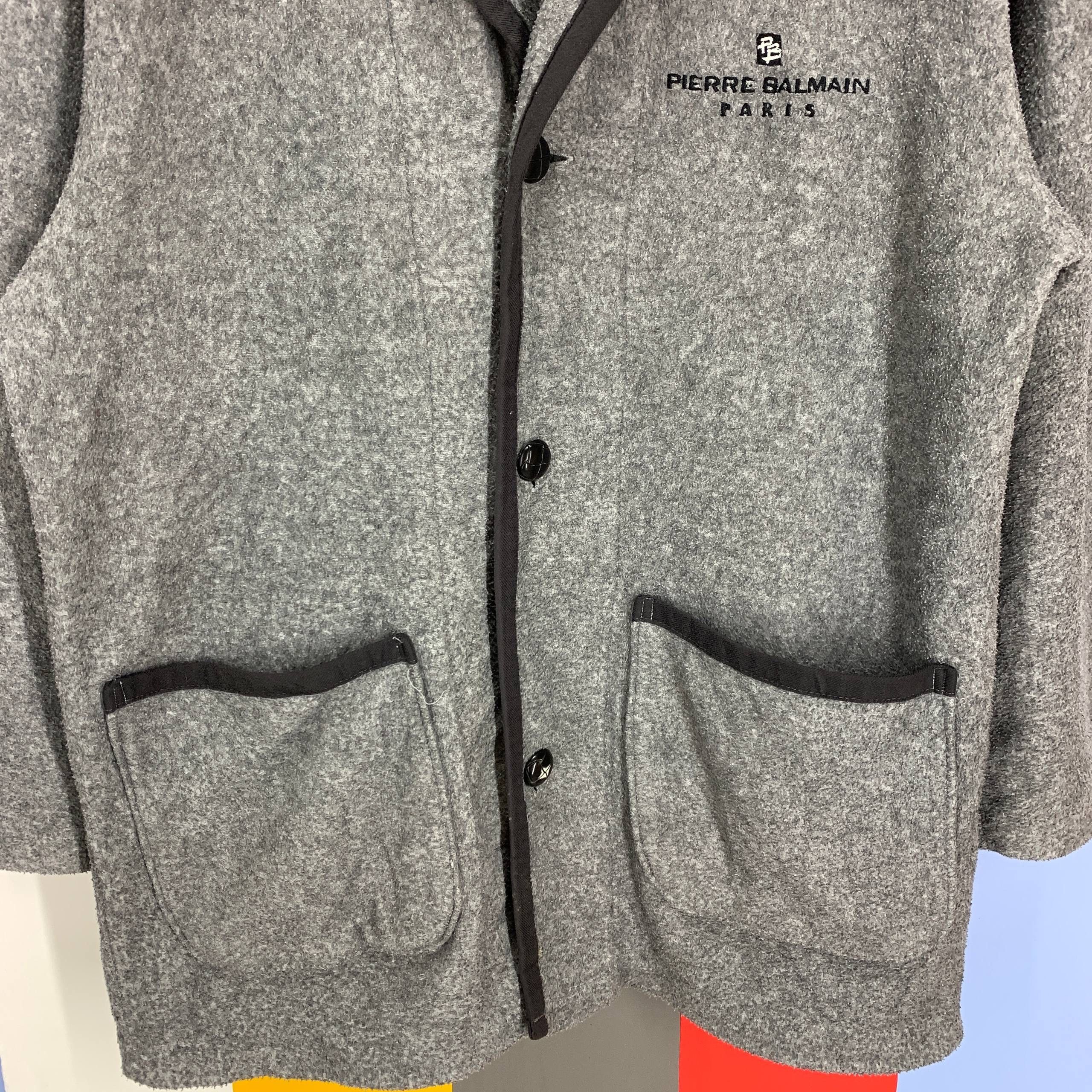 Pierre Balmain Vintage PIERRE BALMAIN Shawl Collar Cardigan #2592/X Size US L / EU 52-54 / 3 - 2 Thumbnail