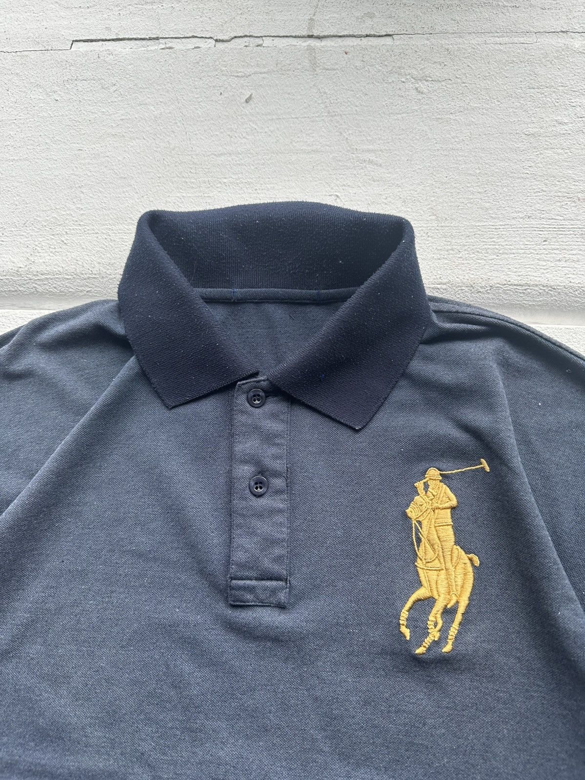 Polo Ralph Lauren × Ralph Lauren VNTG🚨 Polo RL Italy 3 Big Logo Casual Polo Shirt Y2K Chief Size US XL / EU 56 / 4 - 4 Thumbnail