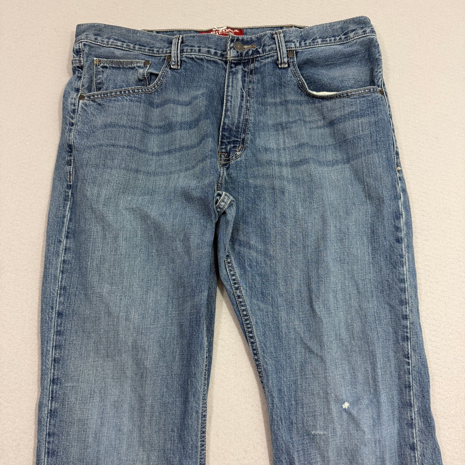 Vintage Vintage Arizona Bootcut Jeans Men's 36x32 Blue Distressed Size US 36 / EU 52 - 3 Thumbnail