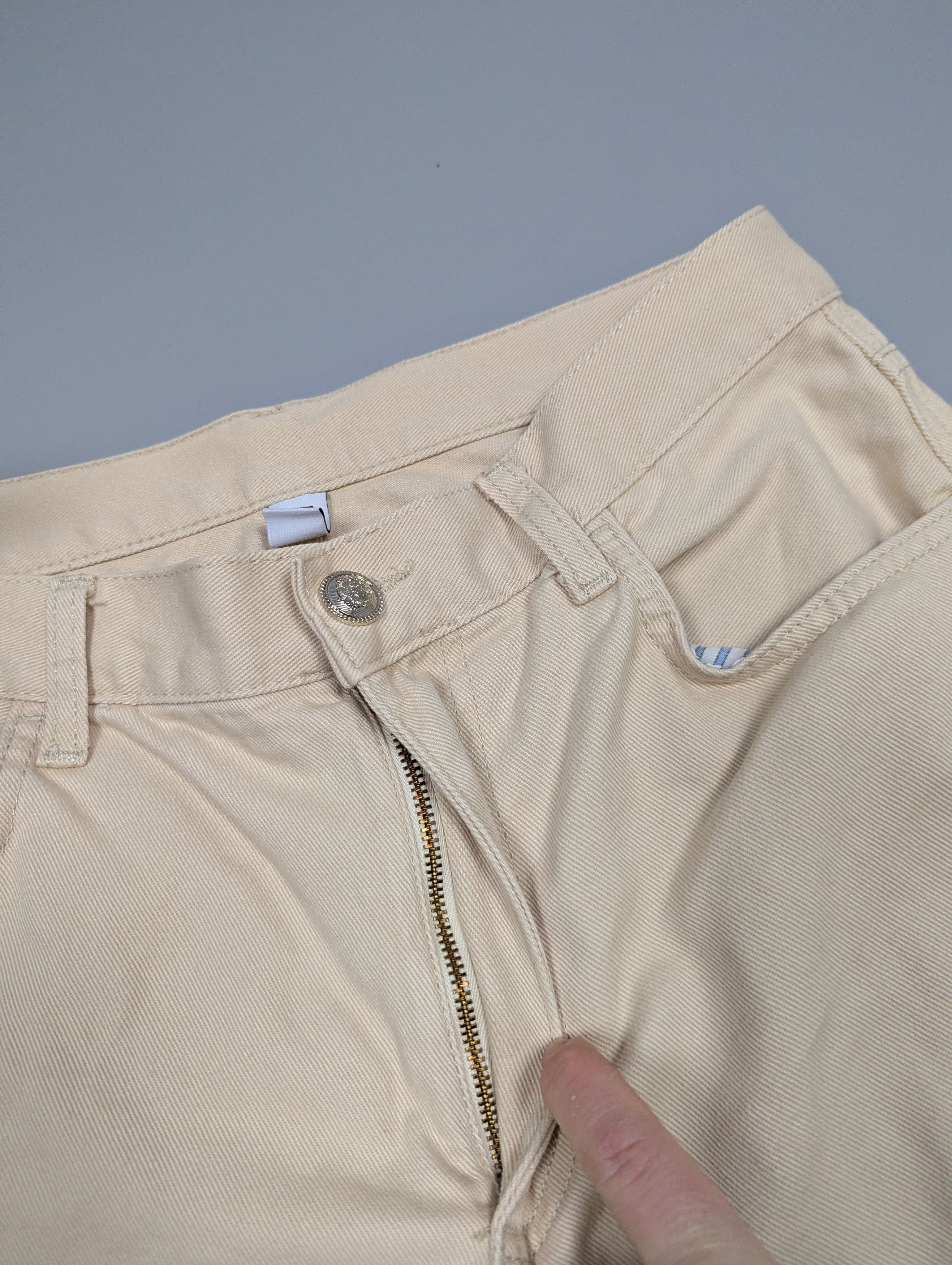 Liu Jo Liu Jo Y2K Beige Wide Leg Cargo Pants Multi Pocket Baggy Size 31" - 10 Thumbnail