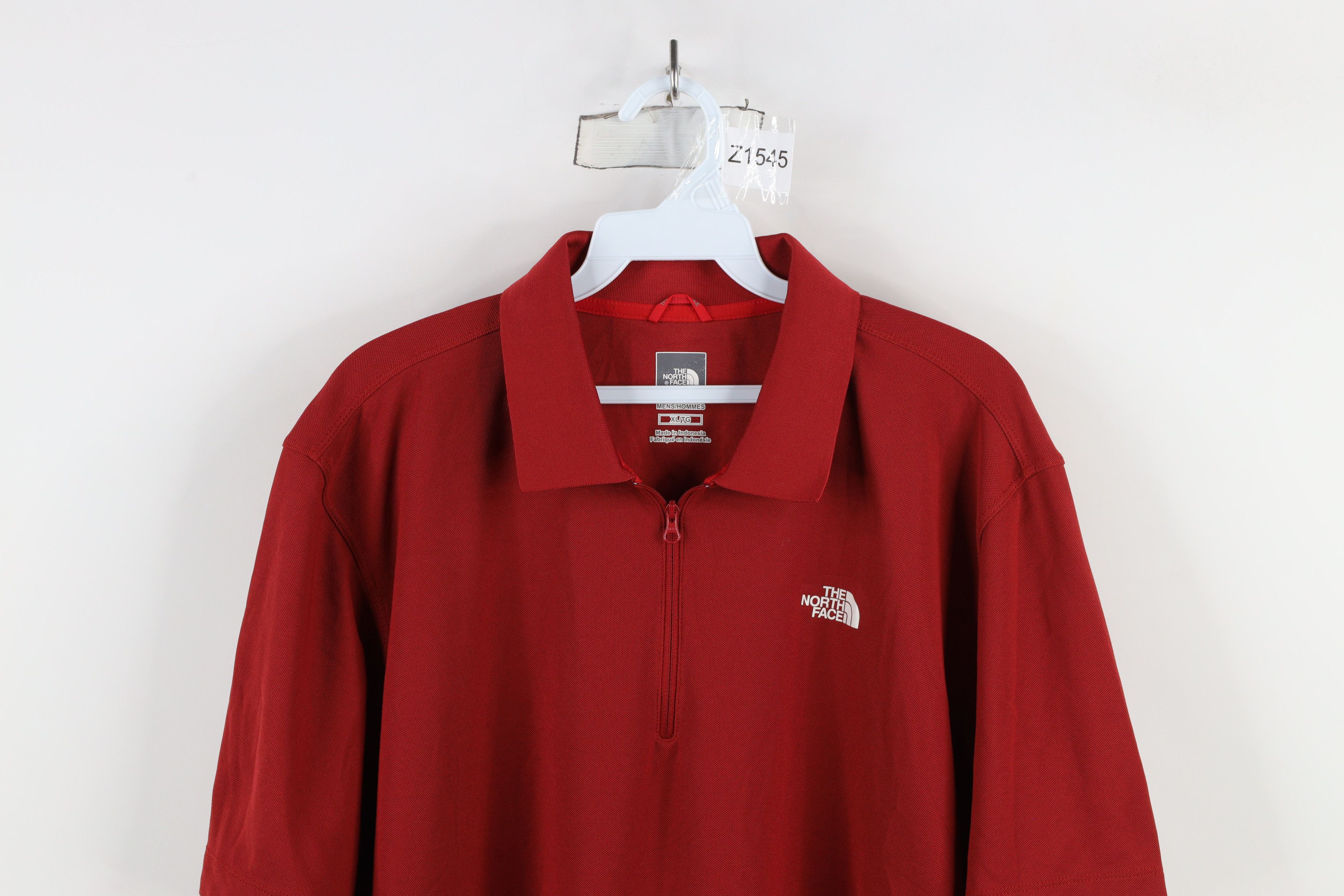 The North Face × Vintage Vintage The North Face Half Zip Collared Polo Shirt Red Size US XL / EU 56 / 4 - 2 Thumbnail