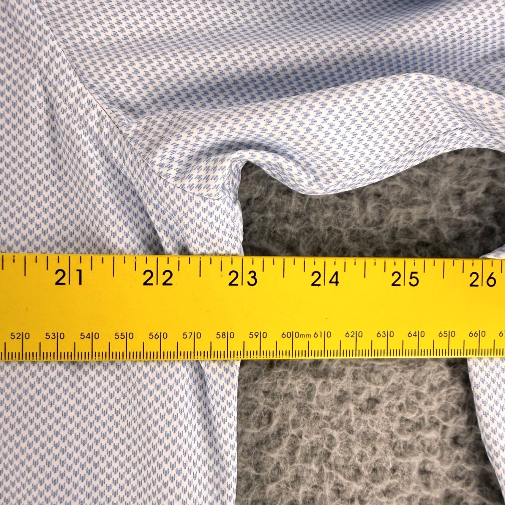 Corneliani Corneliani Button-Up Shirt Mens XL Blue White Micro Pattern Stretch 86-P178 Geometric Classic City Designer Business Casual Travel Party/Cocktail Size US XL / EU 56 / 4 - 5 Thumbnail