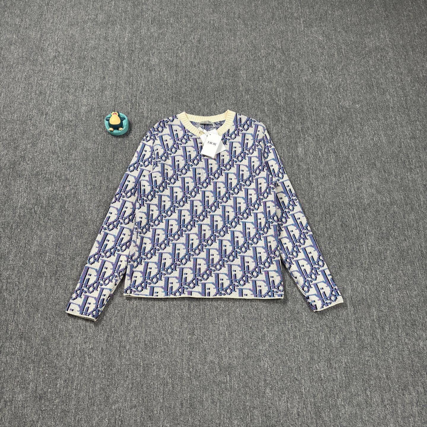 Dior Dior Stussy collaboration all-over print sweater Size US M / EU 48-50 / 2 - 1 Thumbnail