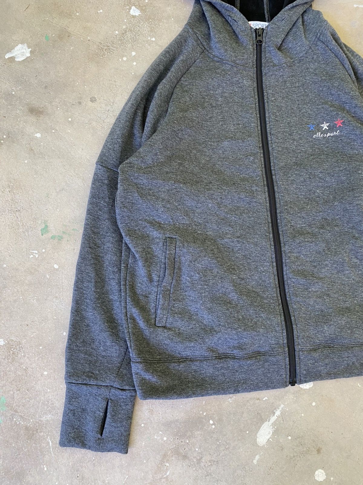 Japanese Brand Elle Sport Paris Thumb Hole Zip Hoodie Women Size M / US 6-8 / IT 42-44 - 4 Thumbnail