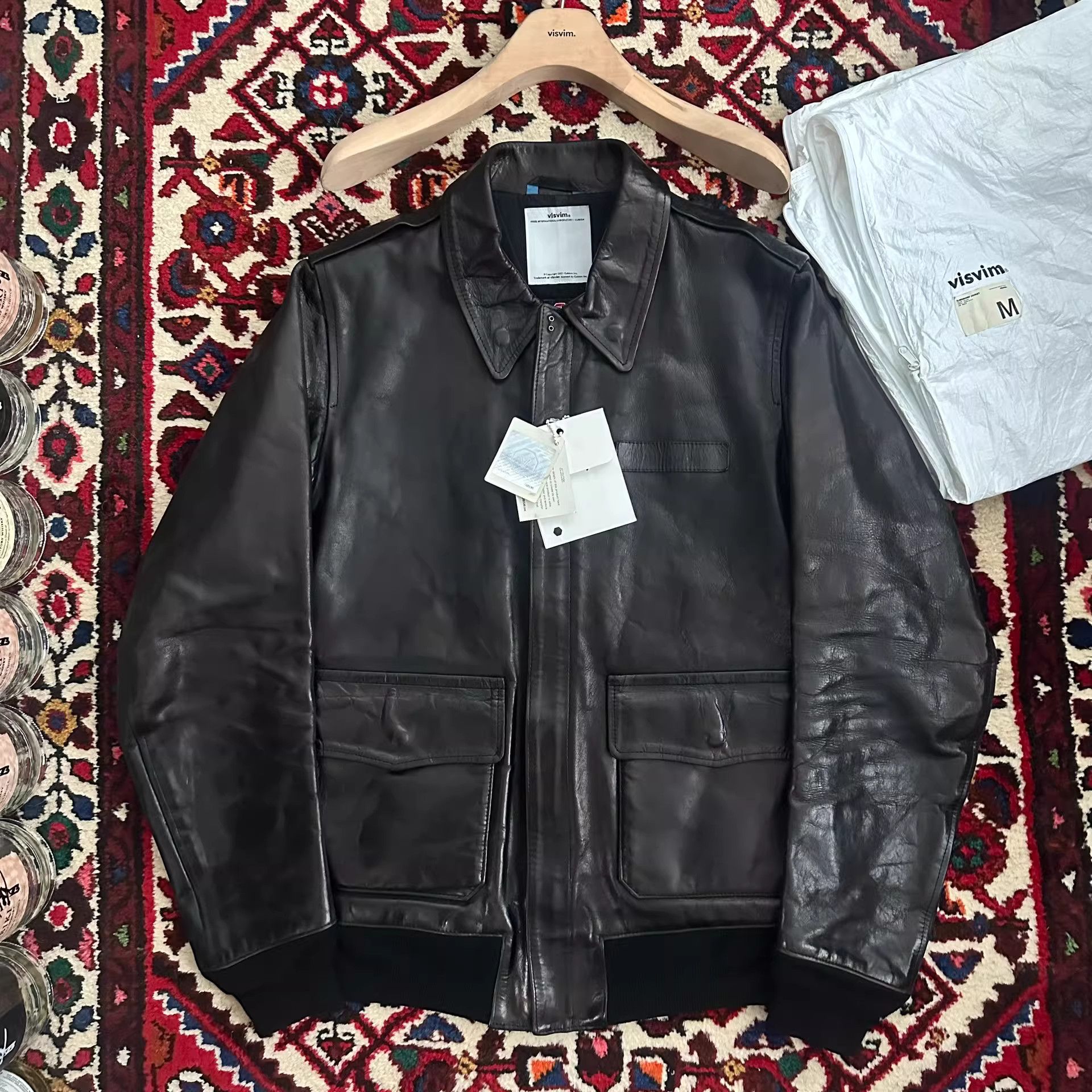 Visvim Visvim elmendorf A-2 leather jacket | Grailed