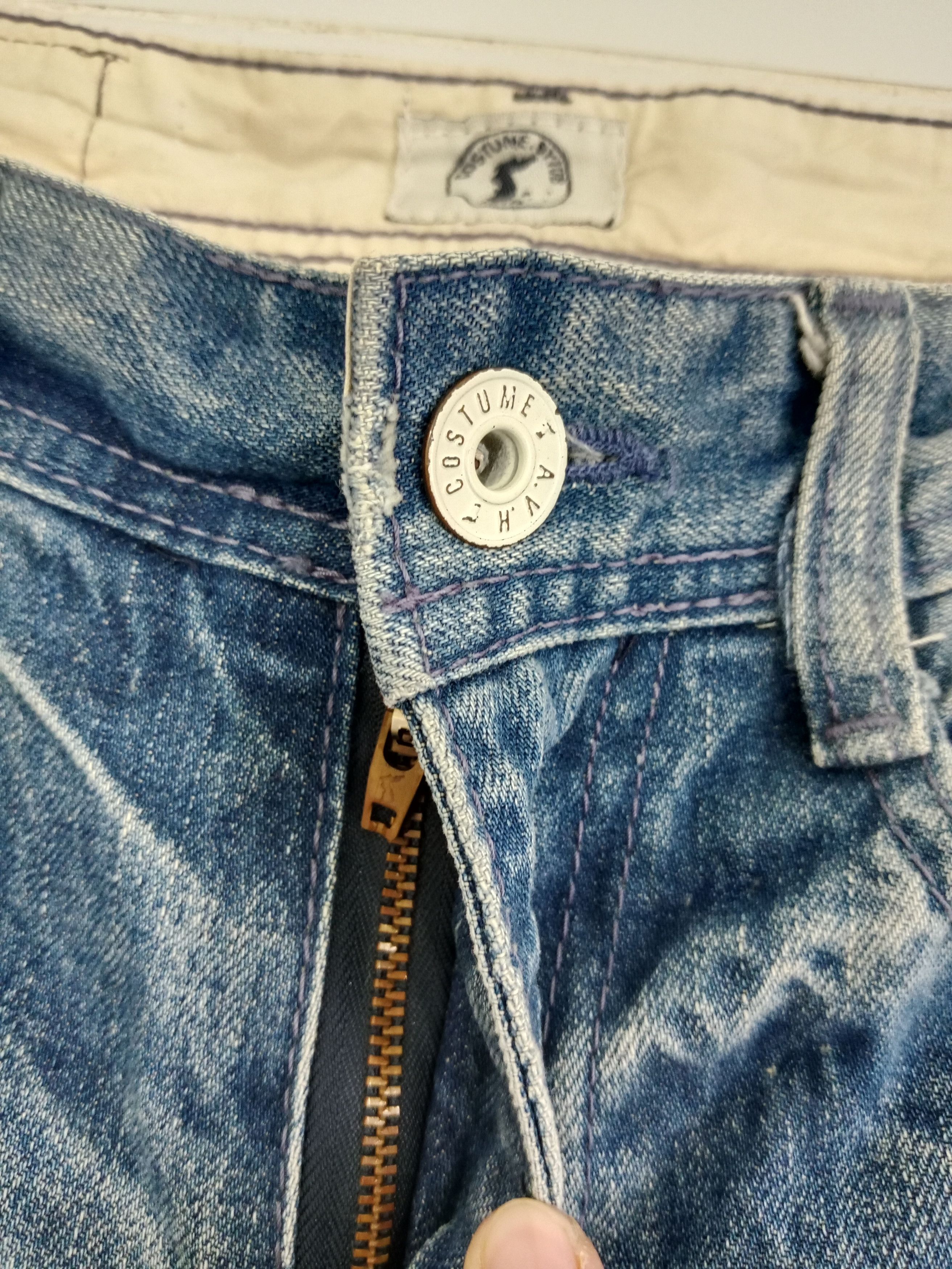 Japanese Brand Costume Distressed Jeans Blue Denim Korea Style Size US 31 - 9 Thumbnail